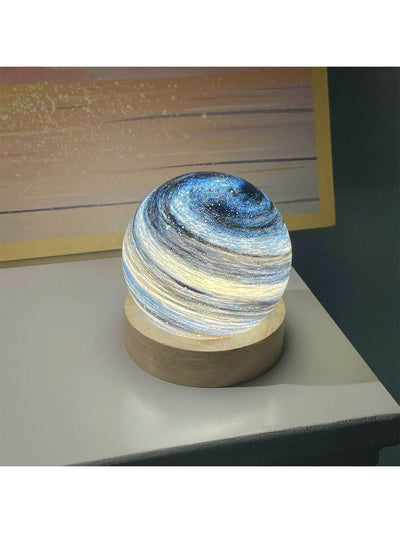 Galaxy Planet Glass Ball Lamp: Illuminate Your Bedroom with Astronomy Magic