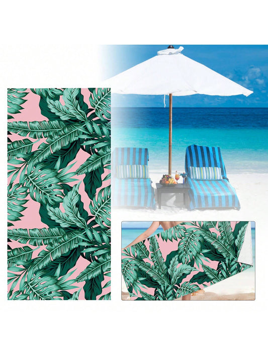 Summertime Chic: Oversized Sand-Free Beach Towel for Travel, Sports, and Pool Swimming
