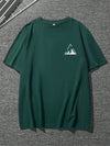 Mountain Majesty: Men's Short Sleeve T-Shirt for Outdoor Enthusiasts