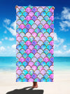 Mermaid Magic: Ultrafine Fiber Quick-Drying Beach Towel & Yoga Mat