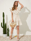 Chic Two-Layered Ruffle Hem Dress - Ultimate Style Statement