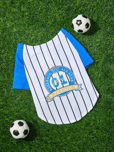 Sporty Pet Baseball Jersey - Perfect for Your Furry Friend!