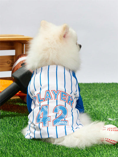 Sporty Pet Baseball Jersey - Perfect for Your Furry Friend!