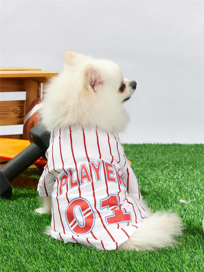 Sporty Pet Baseball Jersey - Perfect for Your Furry Friend!