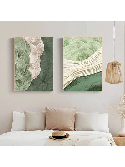 Ginkgo Leaf Embroidery Canvas Prints: Elevate Your Space with Nordic Style