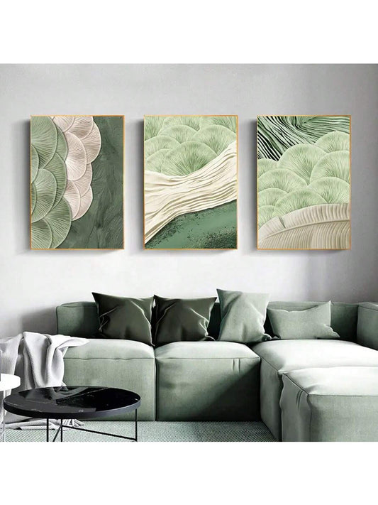 Ginkgo Leaf Embroidery Canvas Prints: Elevate Your Space with Nordic Style