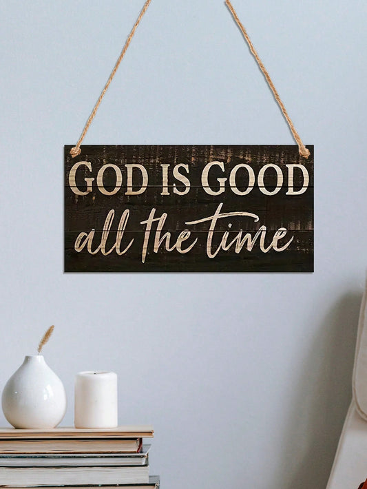 Our Divine Declarations wooden wall sign serves as a daily reminder that God is always good. Crafted with high-quality wood, this sign adds a touch of elegance to any room. Embrace positivity and faith with this beautiful and meaningful piece of decor.