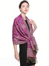 Chic Paisley Jacquard Scarf with Fringe: The Perfect Versatile Accessory