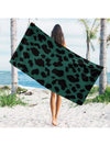 Black Cat Pattern Ultra-Fine Fiber Towel: Perfect for Summer Fun!
