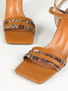 Retro Glam: Women's Double Buckle Chunky Heel Sandals