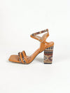 Retro Chic Open-Toe Chunky Heel Ankle Strap Sandals with Double Buckle Detail