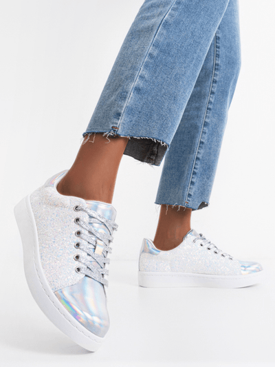 Bling on Your Feet: Women's Glitter Fashion Sneakers