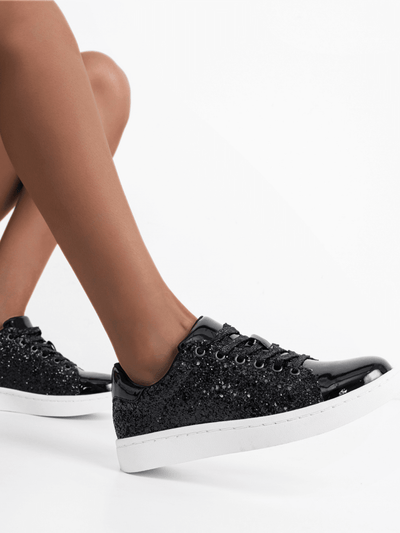 Bling on Your Feet: Women's Glitter Fashion Sneakers