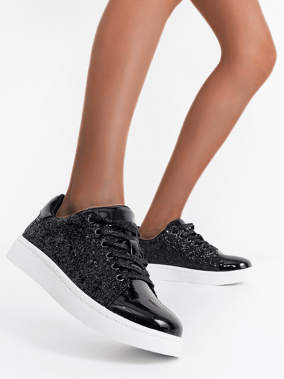 Bling on Your Feet: Women's Glitter Fashion Sneakers