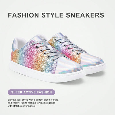 Bling on Your Feet: Women's Glitter Fashion Sneakers