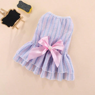 Stylish Vertical Striped Butterfly Skirt for Cats and Dogs - Perfect Pet Fashion for Spring and Summer (Copy)