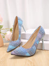 Chic and Elegant Printed Stiletto High Heel Party Dress Shoes