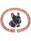 Stylish and Durable Pet Accessory: Collar Dog Chain with Secure Buckle and Artificial Diamonds