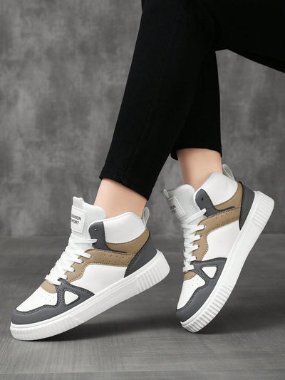 Classic Lace-Up High-Top Sneakers for Women: The Perfect Blend of Comfort and Style