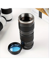 Stainless Steel Camera Lens Design Coffee Mug - Vacuum Insulated Travel Cup