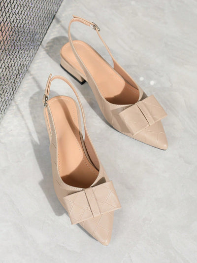 Charming Fairy Style Slingback Sandals with Bow Tie - Perfect for Summer Elegance!