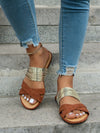 Roman Style Strappy Flip-Flops: Fashionable Flat Sandals for Women