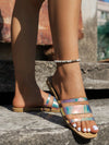 Color Block Summer Flat Sandals: Stylish Slippers for Casual Beach Days