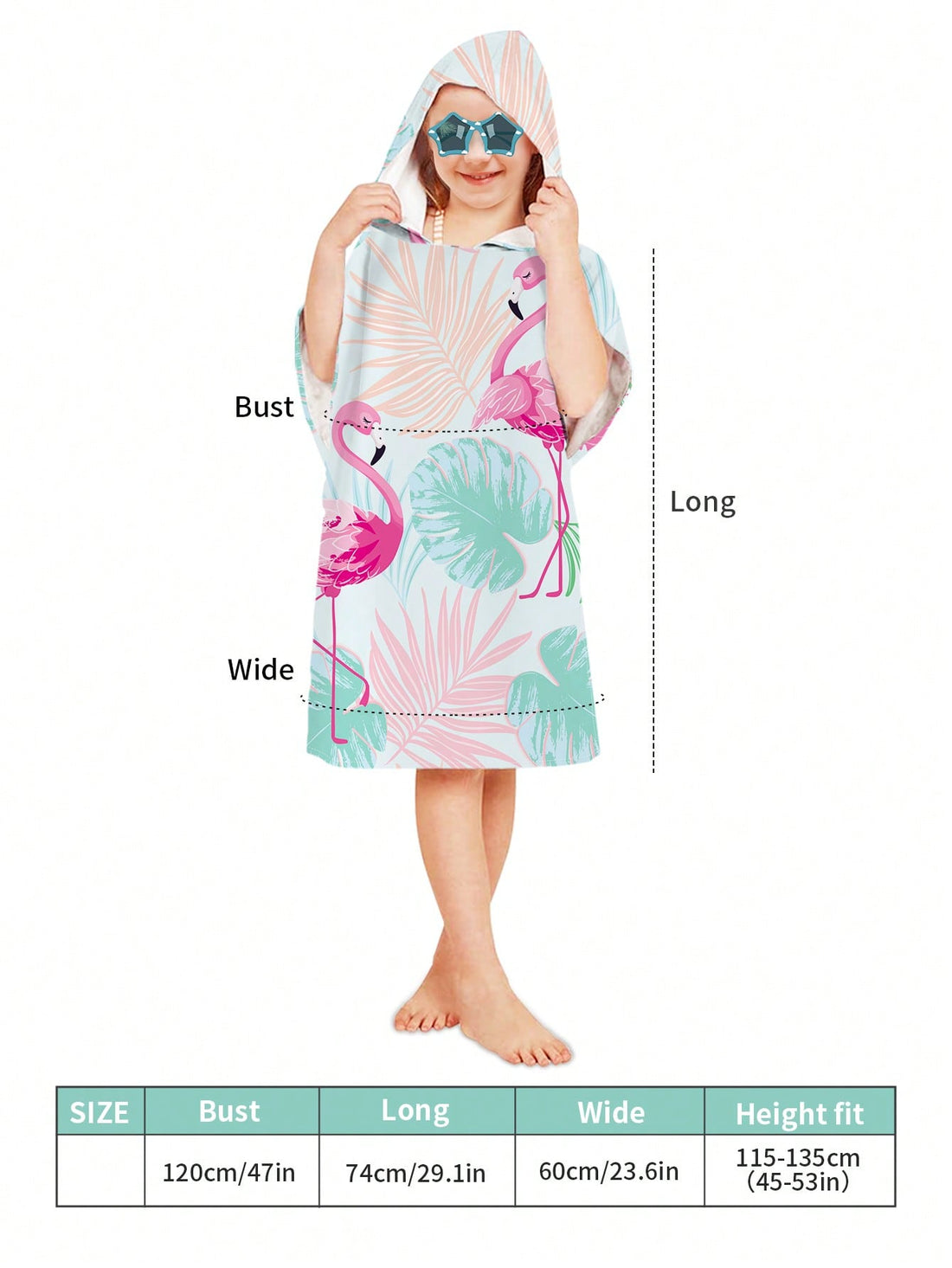 Dress your little one in style with the Flamingo Kids Wearable <a href="https://canaryhouze.com/collections/towels?sort_by=created-descending" target="_blank" rel="noopener">Bath Towel</a>. Made from soft and absorbent material, this towel is perfect for drying off after a day of fun in the sun. The flamingo design adds a touch of whimsy to bath time, making it a favorite for kids and parents alike.