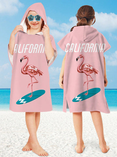 Get Your Little One Ready for Fun Under the Sun with the Flamingo Kids Wearable Bath Towel