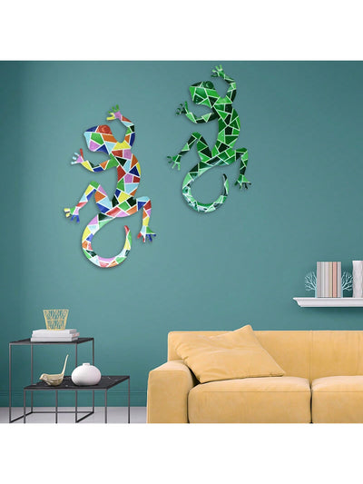 Add a touch of vibrant charm to your home with our Colorful <a href="https://canaryhouze.com/collections/metal-arts" target="_blank" rel="noopener">Metal</a> Gecko Wall Decoration. Whether for your outdoor or indoor spaces, this eye-catching piece will enhance any area with its vibrant colors and unique design. Bring a pop of color to your living space with this beautiful decoration.