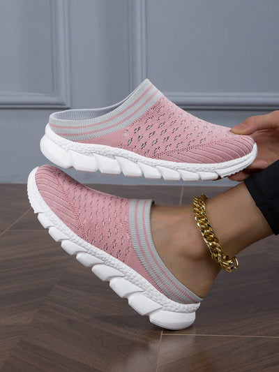 These new summer mesh slip-on <a href="https://canaryhouze.com/collections/women-canvas-shoes" target="_blank" rel="noopener">sandals</a> for women are comfortable and easy to wear. Crafted in pretty pink, they offer a stylish and breathable option for warm weather. Slip them on effortlessly for a day at the beach or a casual stroll. Experience both comfort and style with these sandals.