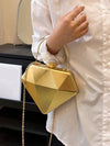 Diamond-Shaped Rhinestone Clutch: A Steampunk-Inspired Evening Purse for Trendy Women