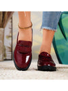 Chic British-Style Women's Bow Slip-On Loafer Pumps with Thick Heels for Spring/Autumn