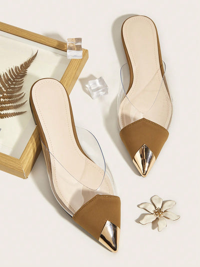 Chic and Trendy Transparent Flat Mule Sandals: Your Ultimate Summer Style Statement