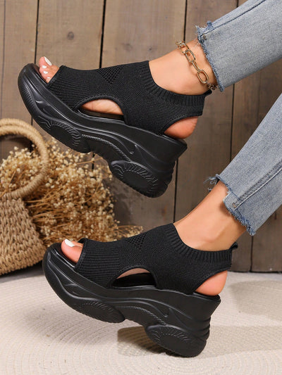 Step Up Your Style with Women's Thick-Soled Platform Sport Sandals