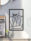 Abstract Female Figure Line Metal Art Wall Decor : A Romantic Touch for Your Home