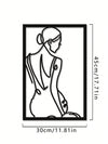 Abstract Female Figure Line Metal Art Wall Decor : A Romantic Touch for Your Home