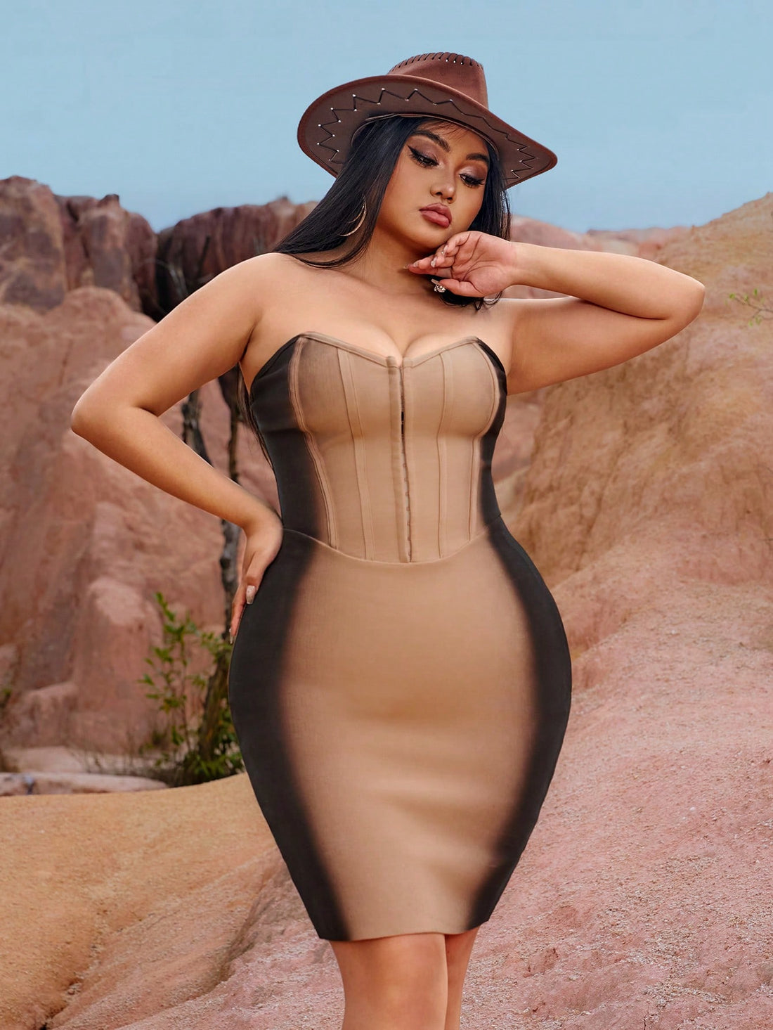 Turn heads at every rave and concert with this Stylish Plus Size Gradient Bodycon Dress. Its vibrant color gradient flows seamlessly, flattering your curves while keeping you cool during spring and summer festivities. Designed for comfort and confidence, it’s the perfect outfit to dance all night and shine under the lights.