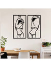 Enhance your living space with our Chic Silhouette Wall Art Set. Featuring minimalist female figures, these pieces add a touch of elegance to any room. Elevate your home decor with this unique and stylish set.