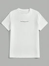 Men's Letter Print Casual T-Shirt - Stay Stylish and Comfortable All Day