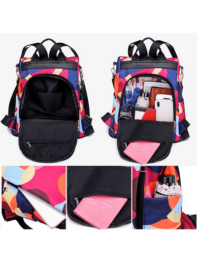 Secure and Stylish: Anti-Theft Waterproof Backpack for Women and Girls