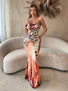 Leopard Print Spaghetti Strap Mermaid Dress: The Ultimate Bachelorette Party Outfit