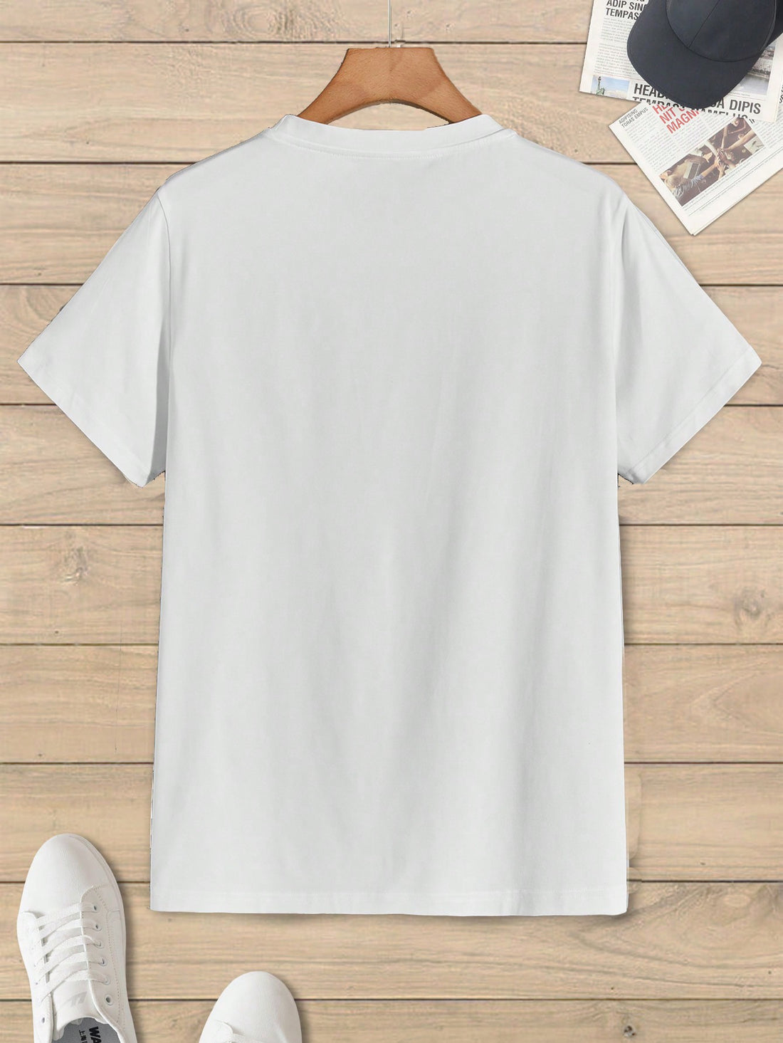 Elevate your style with this bold Men's Cross Letter Graphic Tee. Perfect for both work and casual outings, this tee adds a touch of personality to any outfit. The short sleeves keep you cool and comfortable, while the stylish cross letter graphic makes a statement. Make a statement with this must-have tee!