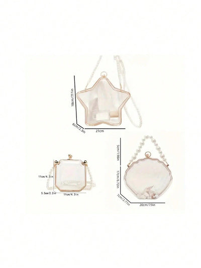 2024 Women's Shell Shaped Clutch: Chic Acrylic Handbag for Beach, Sports & Picnic
