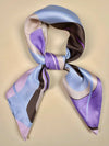 Wave Purple Satin Head Scarf - Women's Stylish Hair Accessory