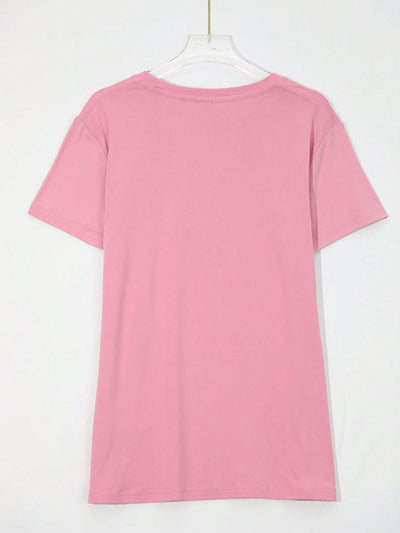 Charming Love: Valentine's Day Fitted Short Sleeve T-Shirt