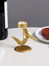 Chic Iron Art Bird-Shaped Candle Holder for Home Decor