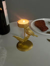 Chic Iron Art Bird-Shaped Candle Holder for Home Decor