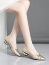 Elevate Your Style: 2024 Spring Autumn New Arrival Women's Chunky Heel Pointed Toe Pumps