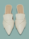 Summer Chic: Women's Soft Pointed Toe Slip-On Mules with Thick Heel